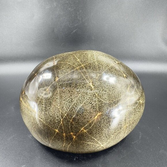 Vintage Hand Made Pottery Stoneware Paperweight Hollow Rock Shaped Figure Rock - Picture 13 of 13